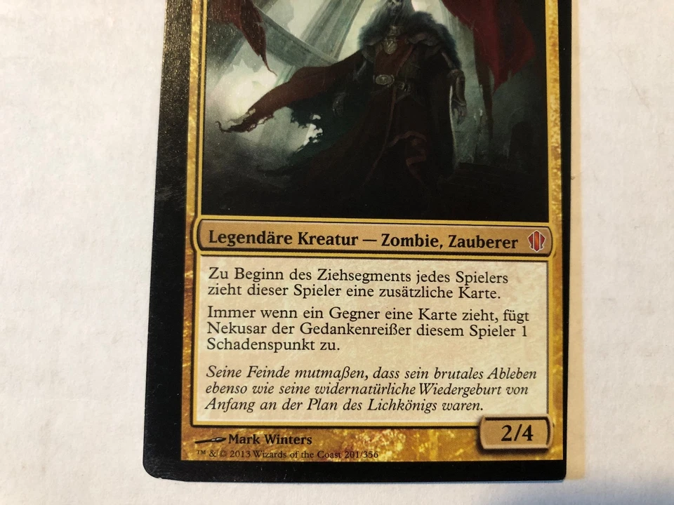 Miscut Nekusar, the Mindrazer German Misprint MTG GENUINE EDH Commander Magic - Image 3 of 4