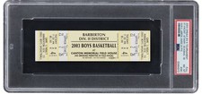 LeBron James 2003 SVSM High School OHSAA Tournament Full Ticket PSA 8 Rookie RC