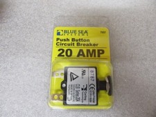 N6B Blue Sea Systems 7057 Push Button Circuit Breaker 20 AMP OEM New Boat Parts