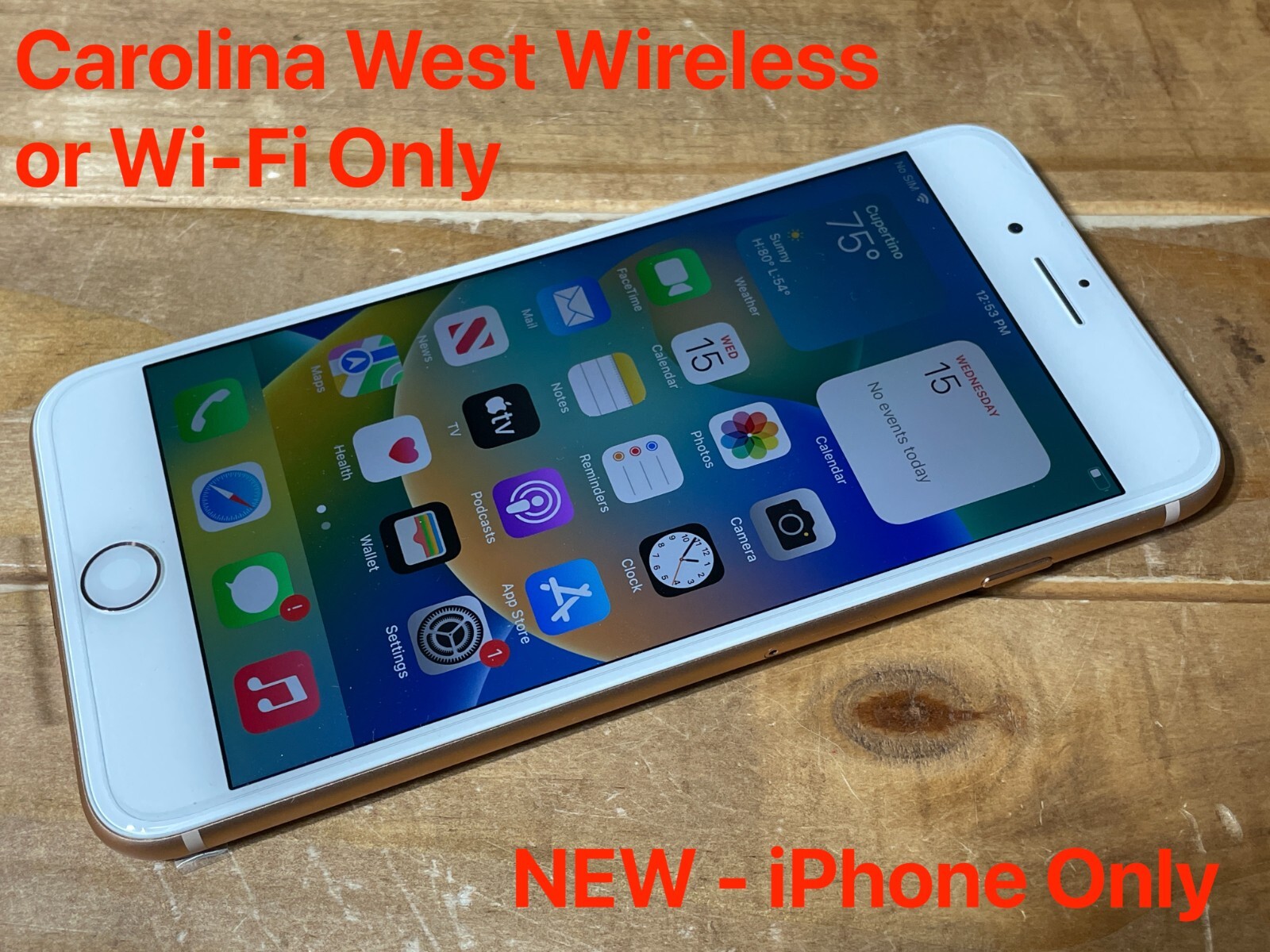 NEW Apple iPhone 8 Plus 64GB Gold A1864 (WiFi or Carolina West