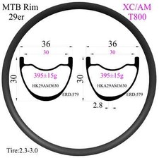 29er Xc Am Carbon Mtb Rims 36mm Width 30mm Depth Hookless Tubeless Rim 29er Xc Am Carbon Mtb Rims 36mm Width 30mm Depth Hookless Tubeless Rim