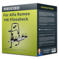 Menabo FahrradträGer Stand Up 2 Schwarz/Silber FüR Alfa Romeo 146 Fliessheck 930