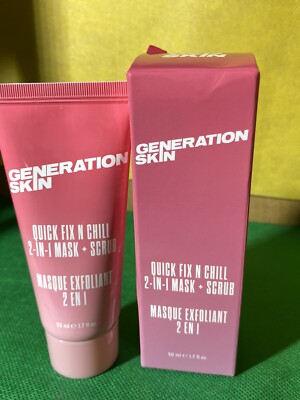 Generation Skin Quick Fix N Chill Mask + Scrub 50 ml NewSealedInBox MadeInKorea