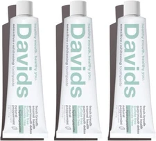 Davids Fluoride-Free Nano Hydroxyapatite Toothpaste, Enamel Remineralizing..