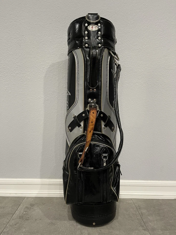 Vintage Louisville PowerBilt Black/Grey Cart/Carry Golf Bag 6-Way Duro-Bilt - Image 4 of 4