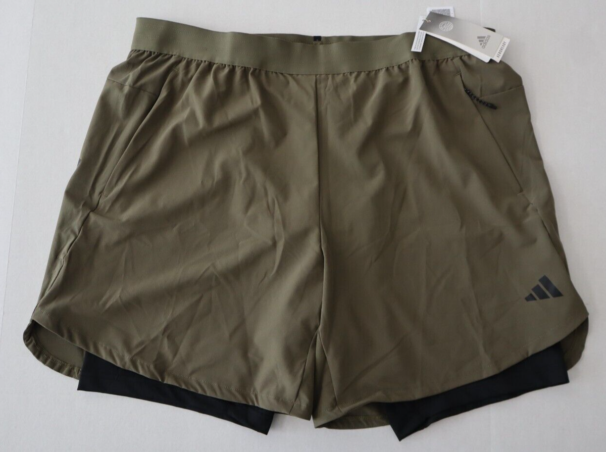 Athletic Shorts Gym Adidas Sub Shorts Men's Designed Running 2-In