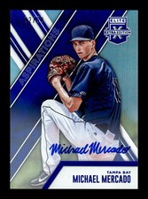 2017 Panini Elite Extra Edition #40 Michael Mercado Auto Aspirations Blue SP/50