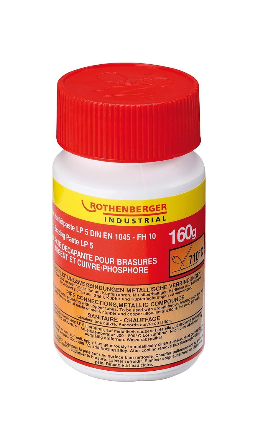 Rothenberger 035610E Disossidante LP 5 per Saldature Forti, 710°C, 160 gr,...