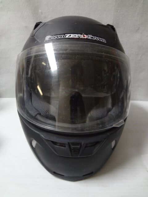 Seven Zero Seven Vendetta 3 Full Face Motorcycle Helmet, Black Size