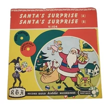 Vintage RGA Record Guild Santas Surprise Christmas 45rpm Unbreakable Untested 