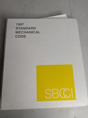 Vtg 1997 SBCCI Standard Mechanical Code Binder 