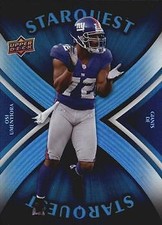 2008 Upper Deck #SQ23 Osi Umenyiora StarQuest Rainbow Blue NM