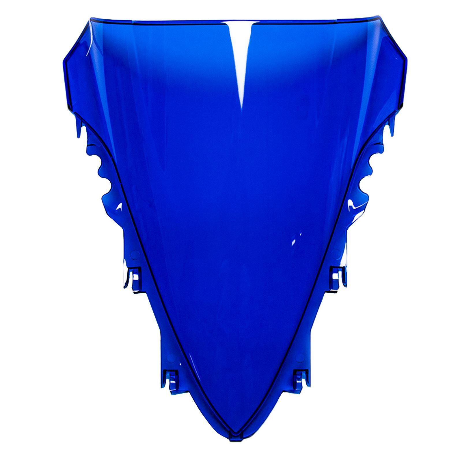 MPW Double Bubble Windshield Screen Blue for Yamaha YZF-R1 07-08