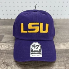 LSU Tigers NCAA '47 Brand Purple Clean Up Adjustable Hat