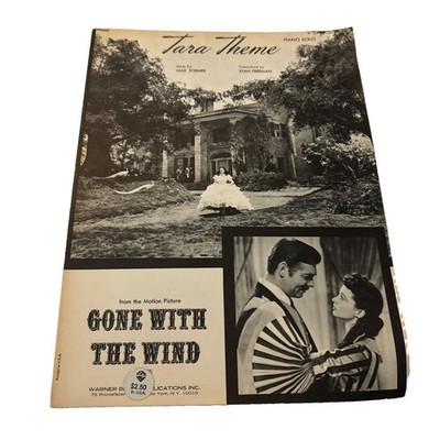 Tara Theme Piano Solos Max Steiner Gone With The Wind Sheet Music Warner Bros