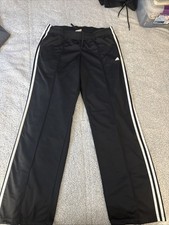 Vintage Adidas Sweatpants Men s M Black White Stripes Mini Logo Baggy Y2K 00s