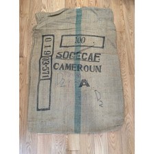 Jute Burlap Coffee Bag Sack Fongo Congo Cameroon JL