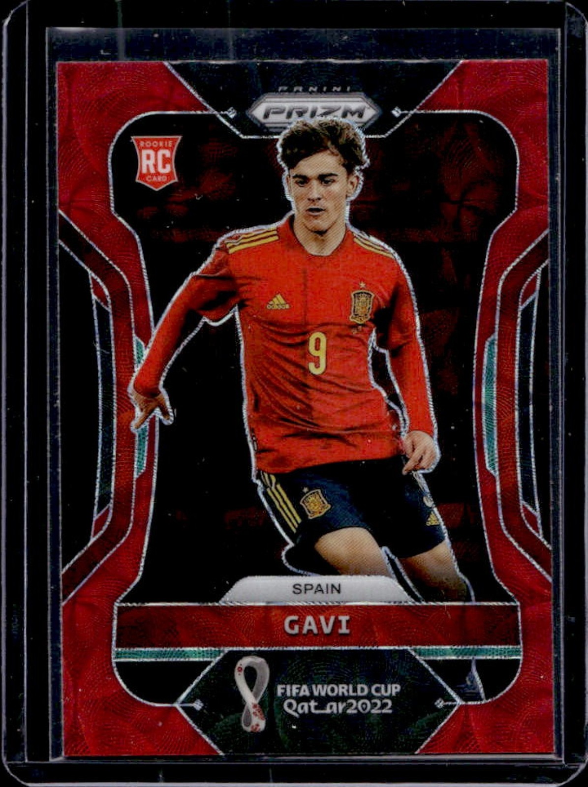 2022-23 Panini Prizm World Cup Gavi RC Choice Red Rookie #223 Spain