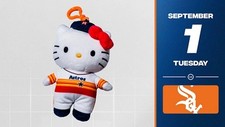 Houston Astros Hello Kitty keychain SGA 9/1/26 Sanrio HK Limited Ed.