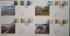 GB 11-8-2022 4 x Barcode Regional FDC Collection With Inserts Crisp!