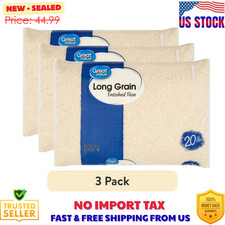 3 pack Great Value Long Grain Enriched Rice, 20 lb