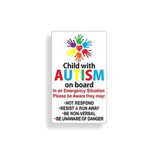 Autism Awareness Sticker Car Safety Decal for Child in Vehicle Car Truck Van ...