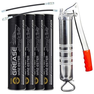 Schmierfett WR2 Long Term Universalfett MANNOL 4 X 400 g + Fettpresse BockTec
