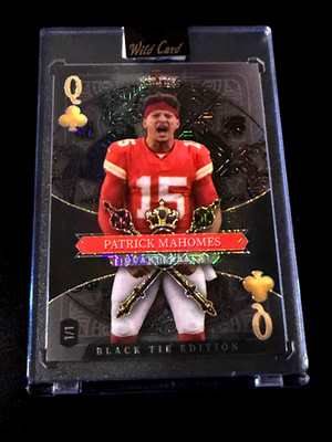 Patrick Mahomes Card numbered 1 of 1 - Queen of Clovers Wild Card - (2026) RARE!