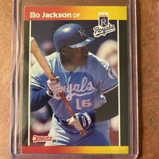 1989  BO JACKSON DONRUSS 2 CARDS #208 *RARE* ERROR & CORRECTED LOT 
