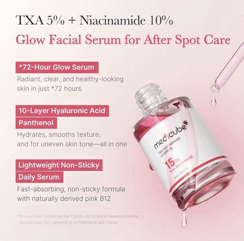 MEDICUBE TXA Niacinamide 15% Serum 30ml - Brightening Dark Spot Care - Picture 3 of 6