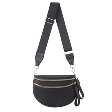Nylon Crossbody Bags Bum Bag for Women Large Sling Bag Purse with Adjustable ...