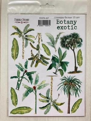 Palm Tree Laptop Stickers Tropical Leaves Botanical Scrapbook Planner Craft - Image 1 of 2