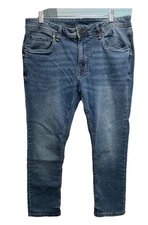 The Perfect Jean NYC Mens 32X28 Slim Fit Stretch Denim Blue Jeans