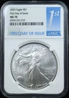 2025 AMERICAN SILVER EAGLE $1 NGC MS70 1ST DAY OF ISSUE FDOI (P0691)