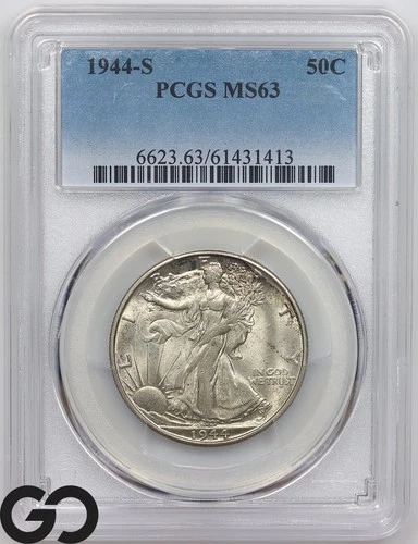 1944-S Walking Liberty Half Dollar PCGS MS 63