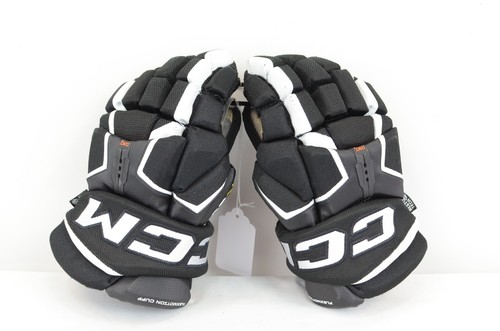 CCM Tacks ASV Pro Hockey Gloves Junior Size 12 Black/White (0410-409)