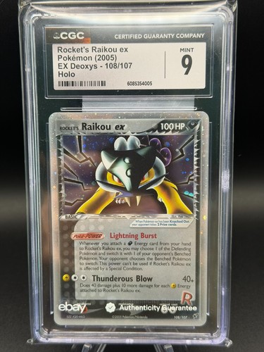 Rocket's Raikou ex graded CGC 9 for sale on eBay