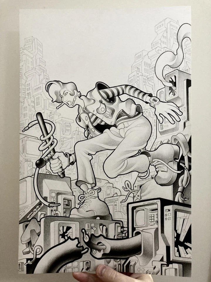 Cubierta de arte de cómic original High Strangeness #3 11x17 de Matt Lesniewski  Foto 2 de 4