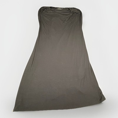 Peruvian Connection-Black Sleeveless Stretch Pima Cotton Blend Dress-Large(A5)