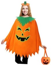 3 PCS Halloween Costume for Adult,Glow in the Dark Pumpkin Costume