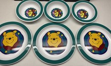 Zak Designs LOT Vintage Disney Winnie The Pooh Plates And Tigger Cereal Bowls