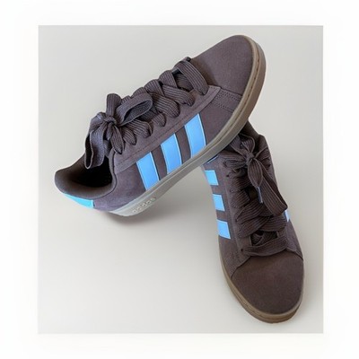adidas Men's Low Top Lace-Up Athletic Sneakers Brown Blue White JH9730