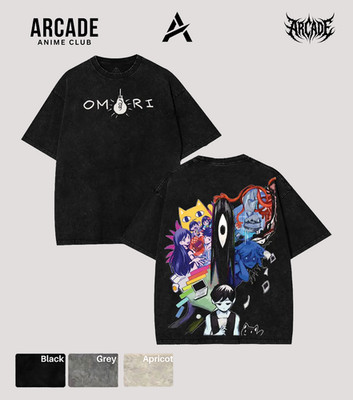 Arcade Anime Club OMORI Black Space Eye Vintage Graphic Tee