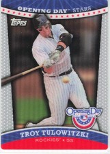 Troy Tulowitzki TOPPS Opening Day STARS Insert 2012 ODS-5