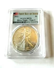 2021  $1 SILVER EAGLE - Type 2 - PCGS MS70 First Day Of Issue - FLAG Label