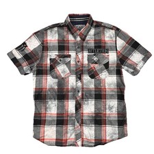 Affliction Black Premium Button Up Shirt Mens Large Embroidered Limited Edition