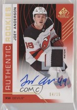 2018 SP Game Used Red Spectrum Premium Material 4/15 Joey Anderson #130 Auto ad6