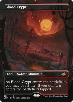 Blood Crypt (Borderless) Unfinity Foil MtG