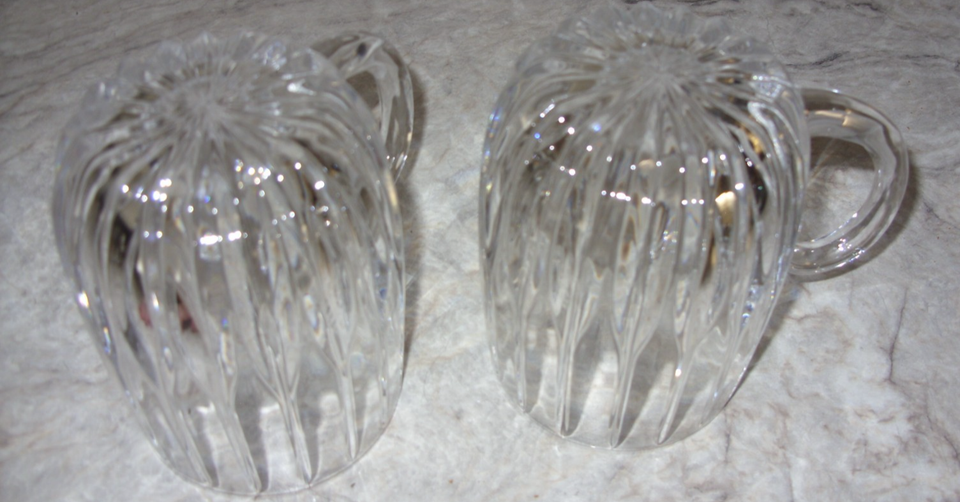 Mikasa Park Lane 4 Vertical Ribbed 8 oz. Cafe Clear Glass Coffee Cider ...