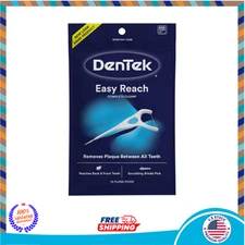 DenTek Complete Clean Easy Reach Floss Picks, No Break & No Shred Floss, 75 Coun